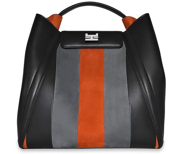 Fanie Cael Nubuck Leather Backpack/Tote - Hemcael