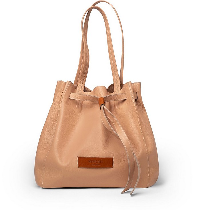 Jeanne Leather Bucket Bag - Hemcael