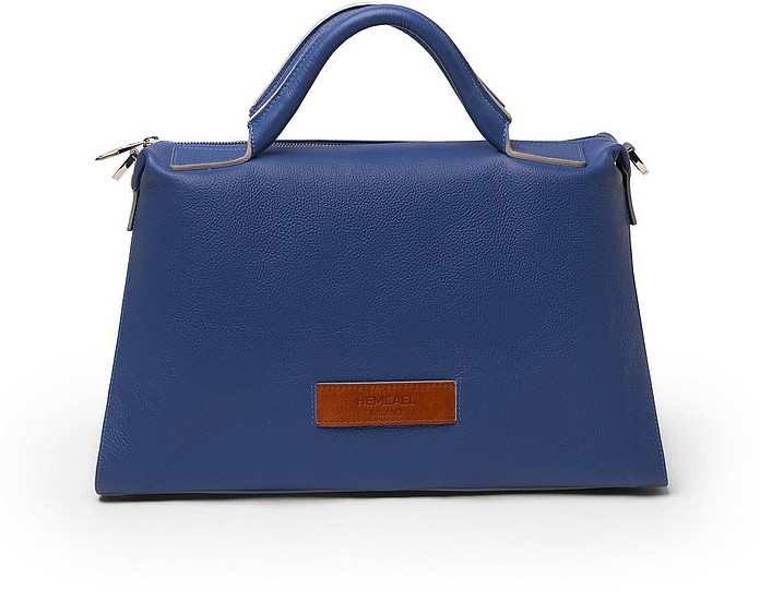 Dora Leather Top Handle Bag - Hemcael