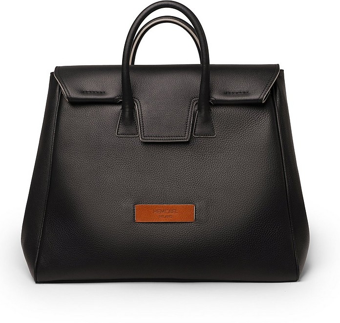 Edie Leather Shopping Bag - Hemcael