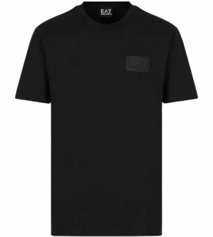 Men's Black T-Shirt - EA7 Emporio Armani