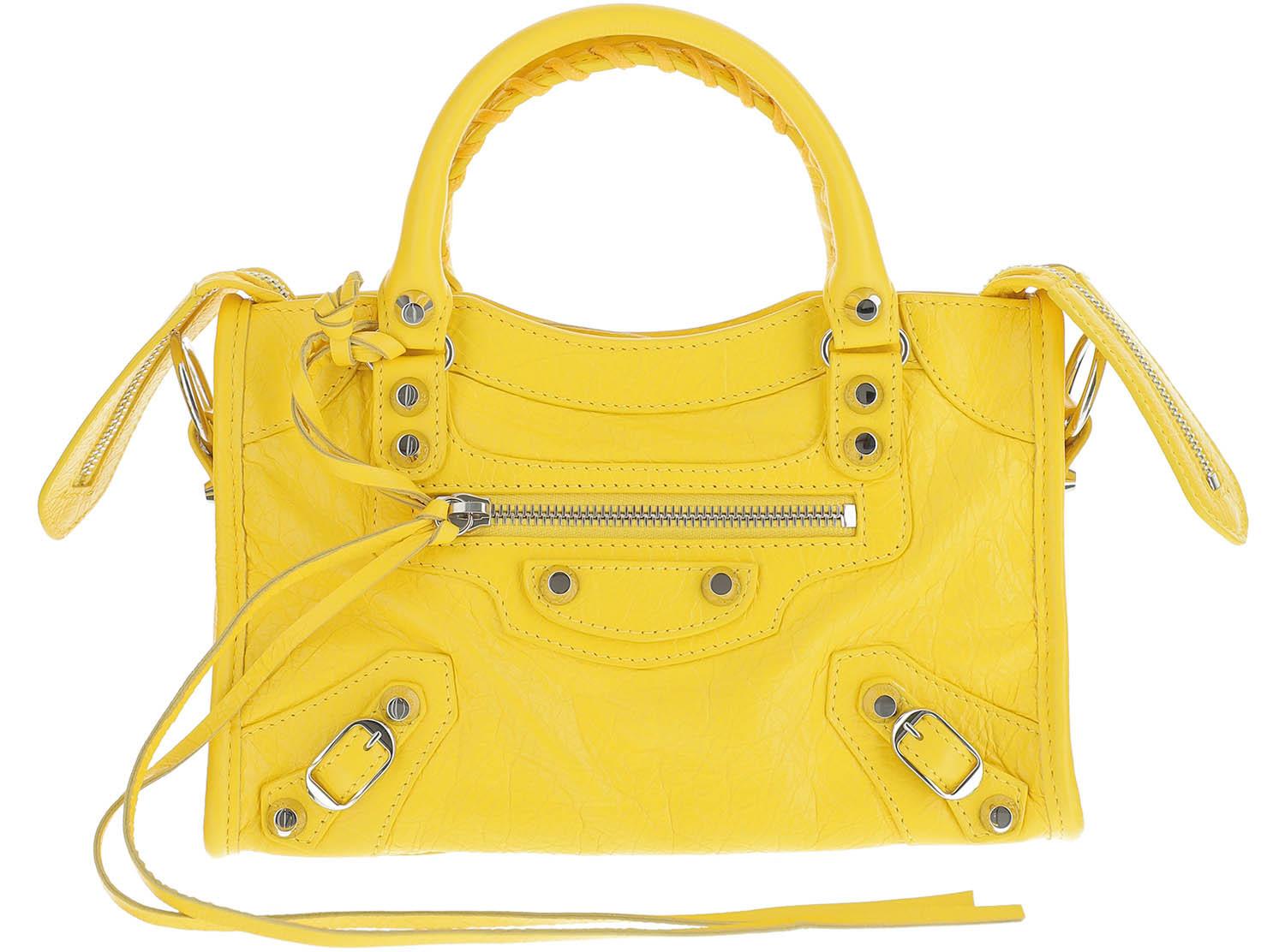 balenciaga yellow bag