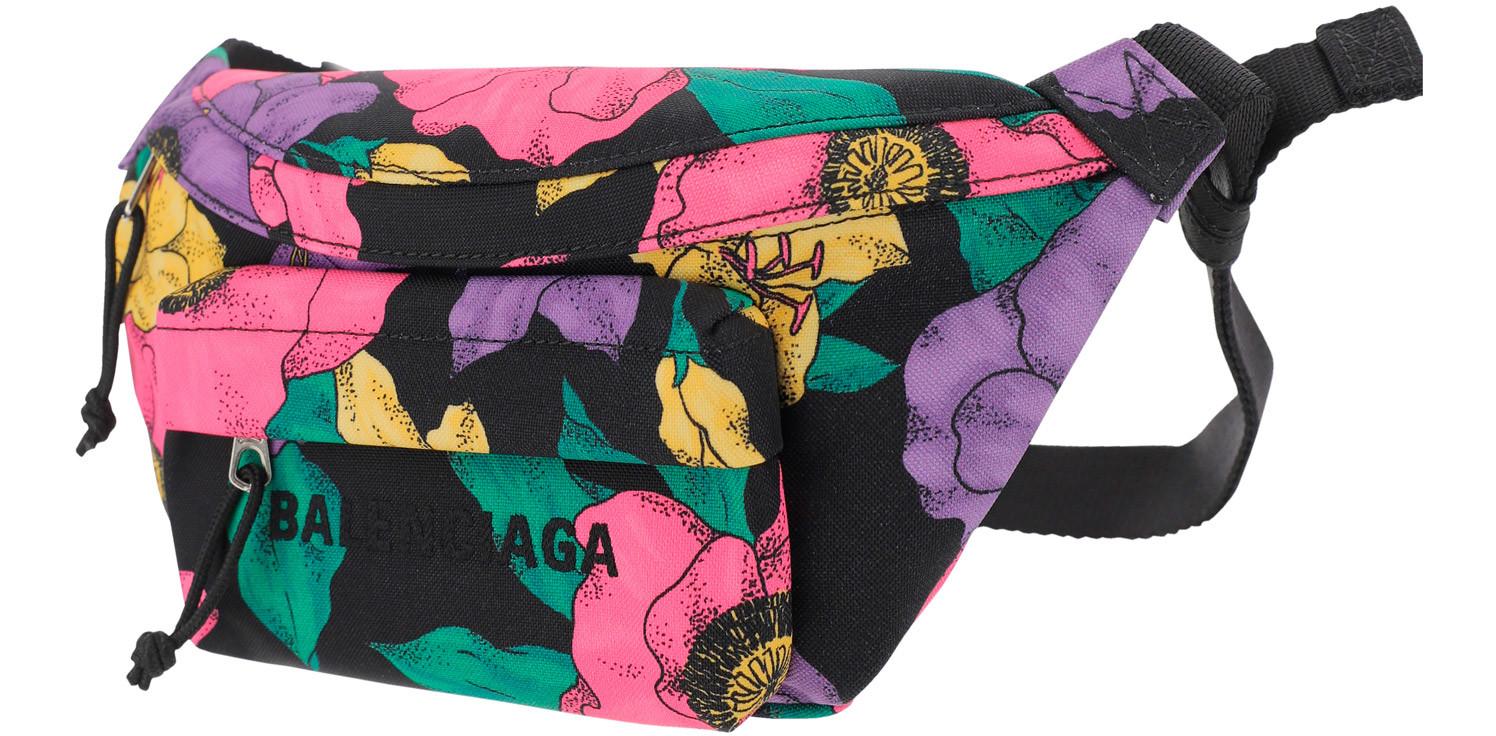 BALENCIAGA: Bucket Wheel bag in nylon - Fuchsia  Balenciaga mini bag  619458 H852N online at
