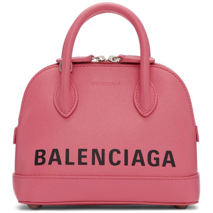 Balenciaga Pink XXS Ville Bag at FORZIERI