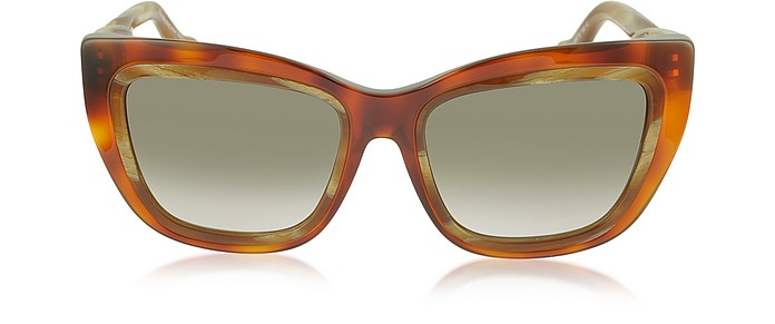 BA0027 Acetate Square Women's Sunglasses - Balenciaga / oVAK