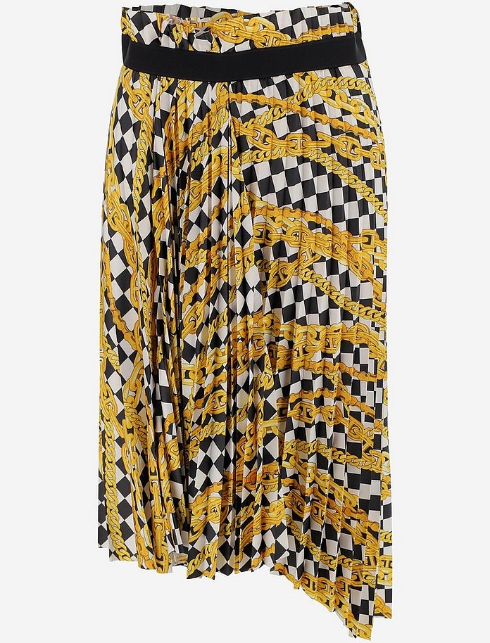 Women's Midi skirt w/Asymmetrical Hem - Balenciaga