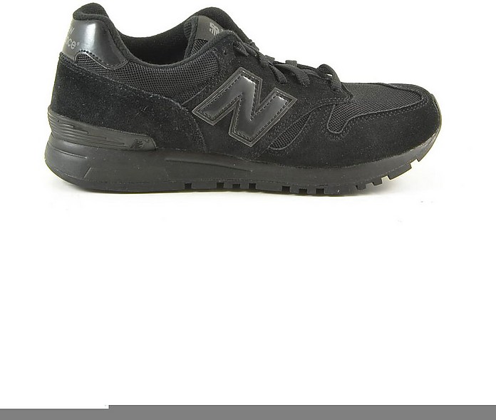Black Leather and Suede Women's Sneakers - New Balance