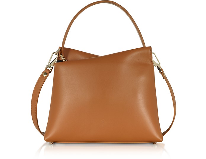 Genuine Leather Vela Mini Top Handle Bag - Lara Bellini