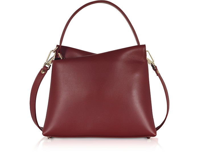 Genuine Leather Vela Mini Top Handle Bag - Lara Bellini