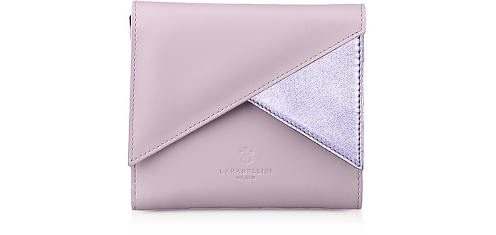 Pink Leather Vela Women's Wallet - Lara Bellini