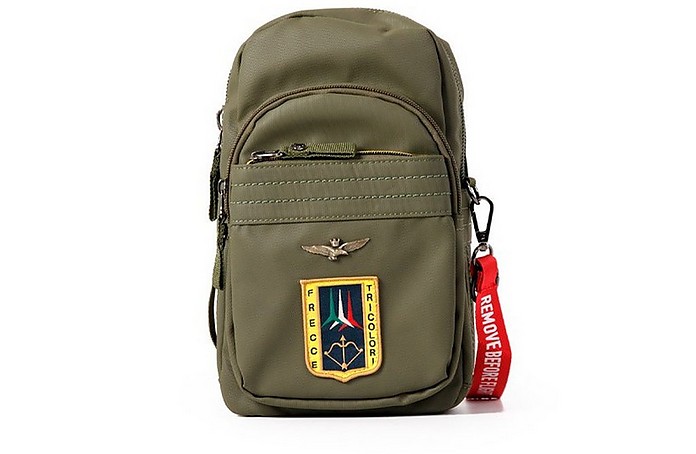 Green Men's Crossbody Bag - Aeronautica Militare