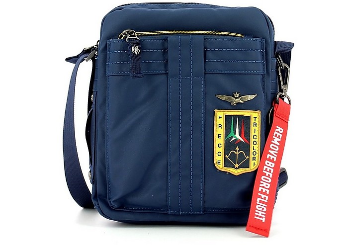 Blue Men's Crossbody Bag - Aeronautica Militare