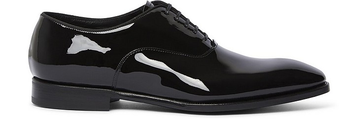 Black Oxford Leather Shoes - Fabi
