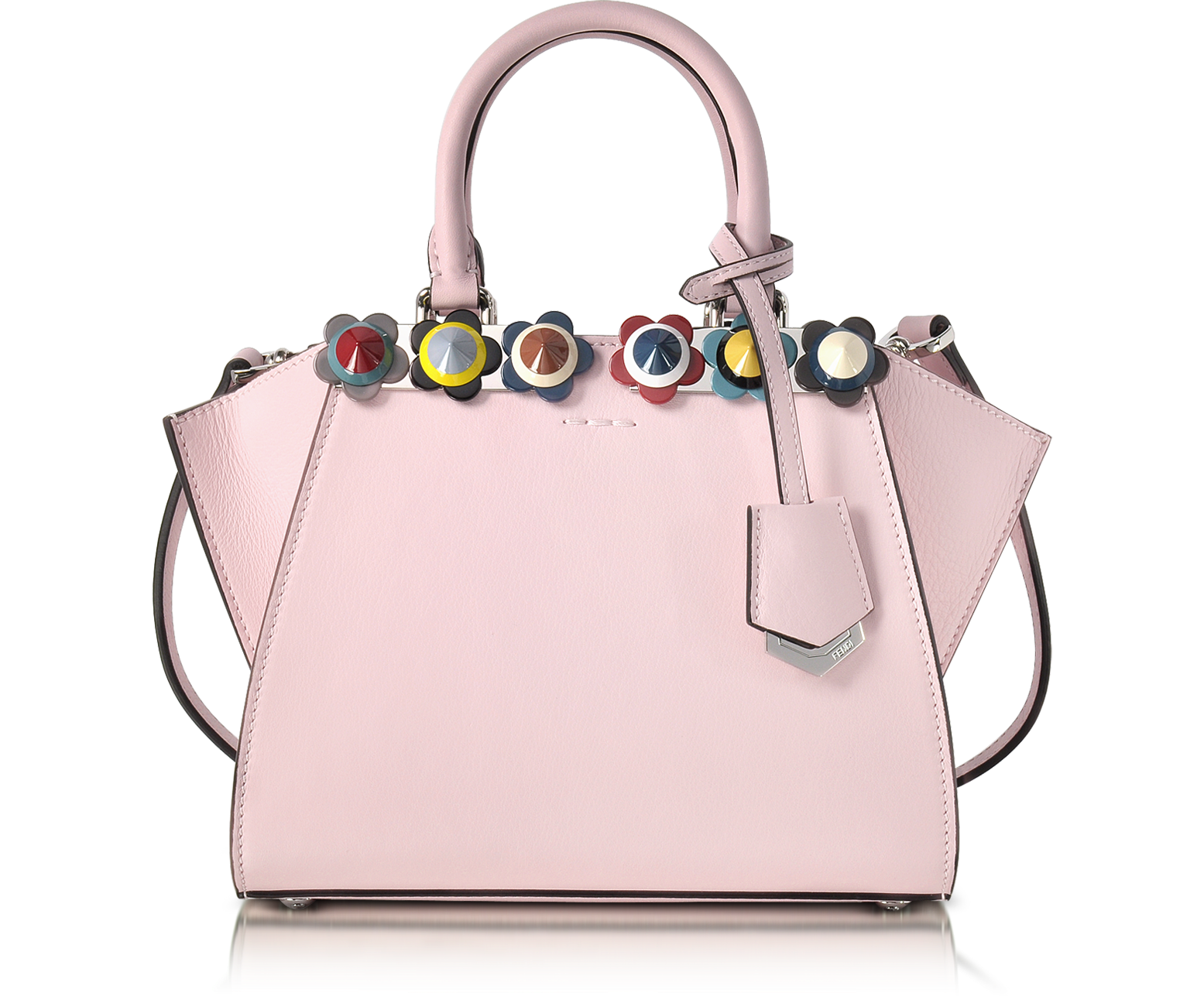 Fendi Mini 3Jours Pink Leather Tote Bag 