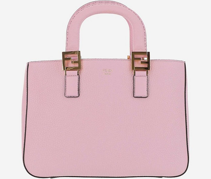 Pink Leather FF Tote Bag - Fendi