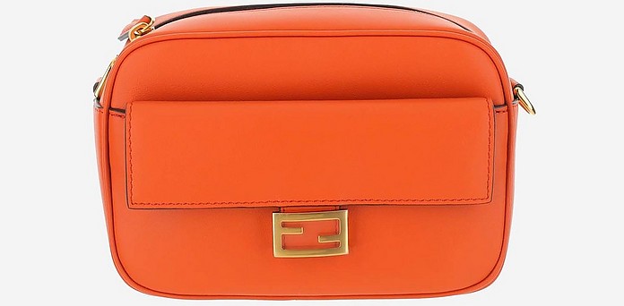 Orange Leather Camera Bag - Fendi