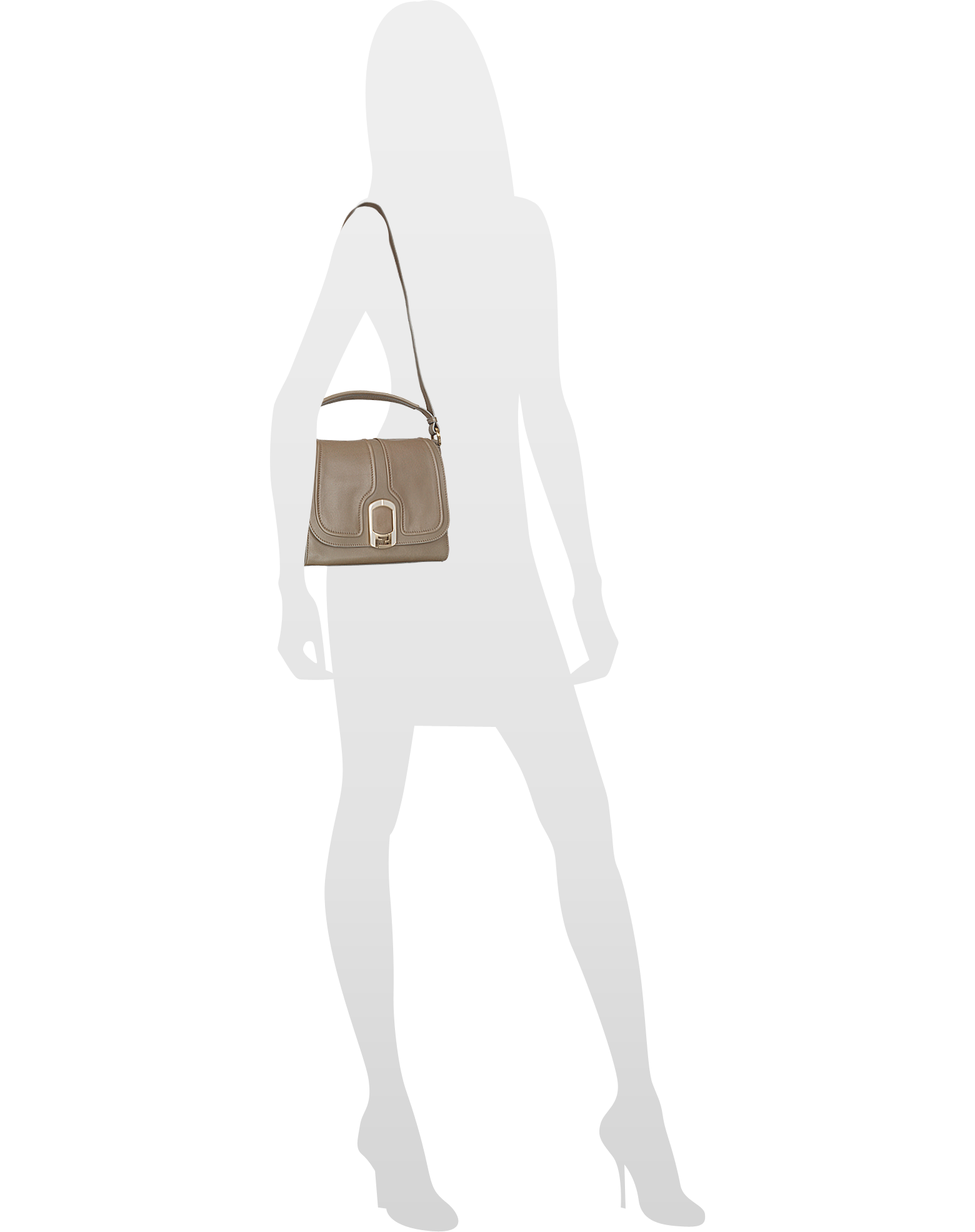 Fendi Anna Leather Flap Shoulder Bag at FORZIERI