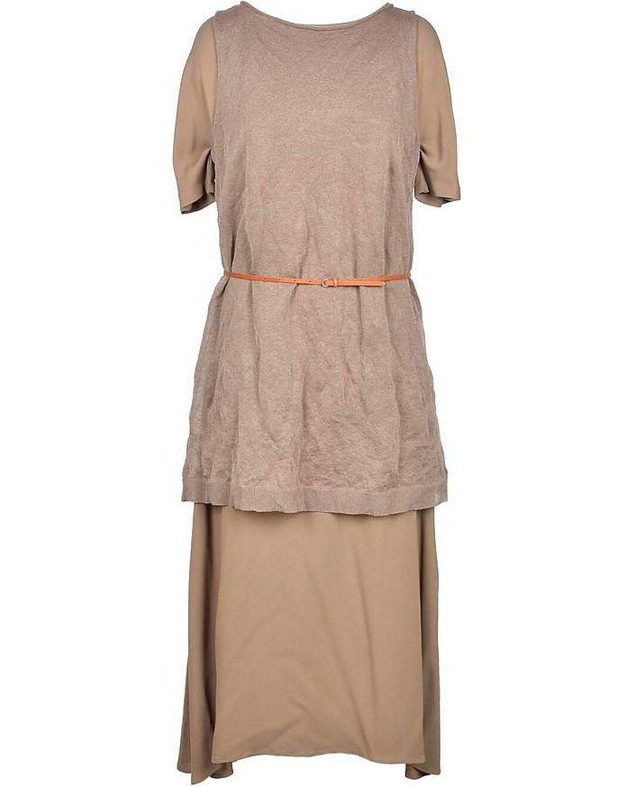 Women's Brown Dress - Fabiana Filippi