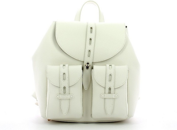 White NET S Backpack - Furla