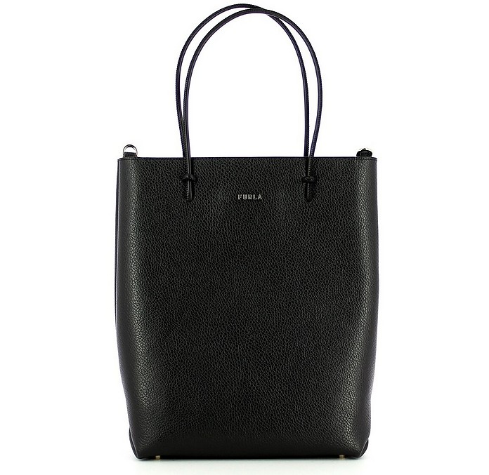 Black Essential Medium N/S Tote Bag - Furla