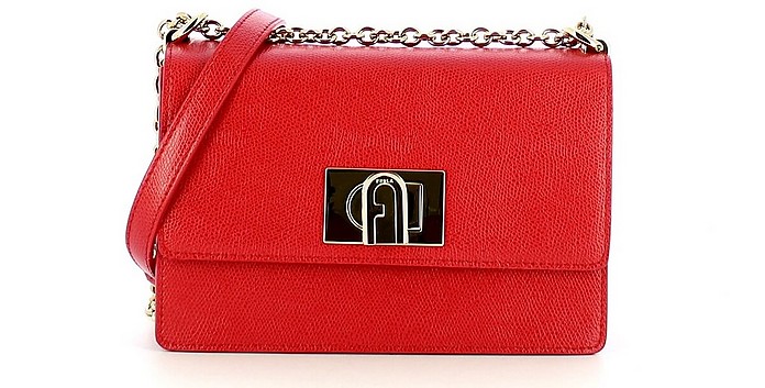Furla Designer Handbags Red Mini 1927 Crossbody Bag 20 In Rouge