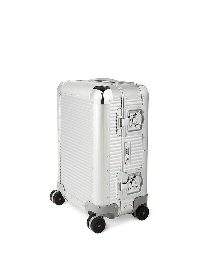 55 Bank S Moonlight Silver Cabin Spinner Carry-On Suitcase - FPM Milano