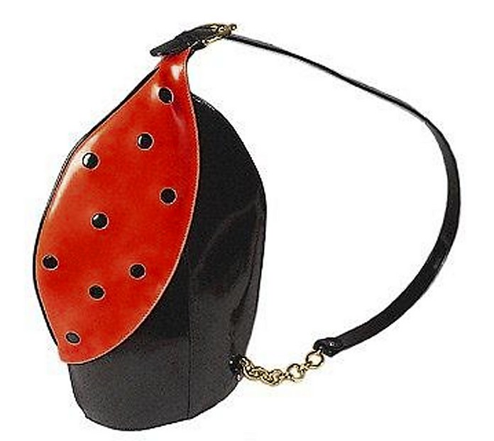 Ladybug Polished Italian Leather Handbag - Fontanelli