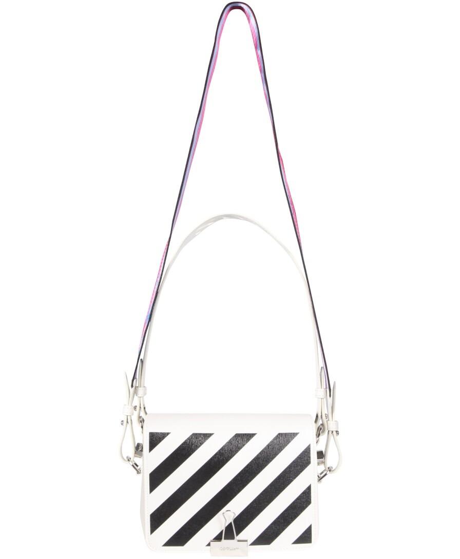 Off-White Bag With Diagonal Stripes at FORZIERI