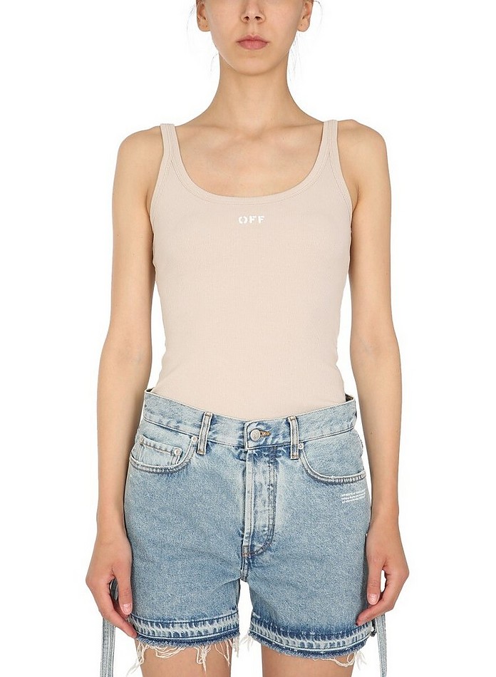 Ribbed Tank Top - Off-White