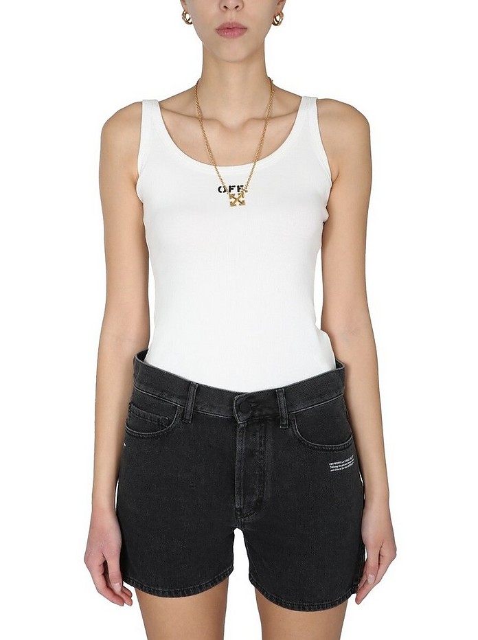 Ribbed Tank Top - Off-White