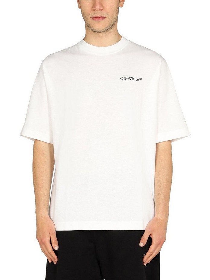 "Caravaggio" T-Shirt With Print - Off-White