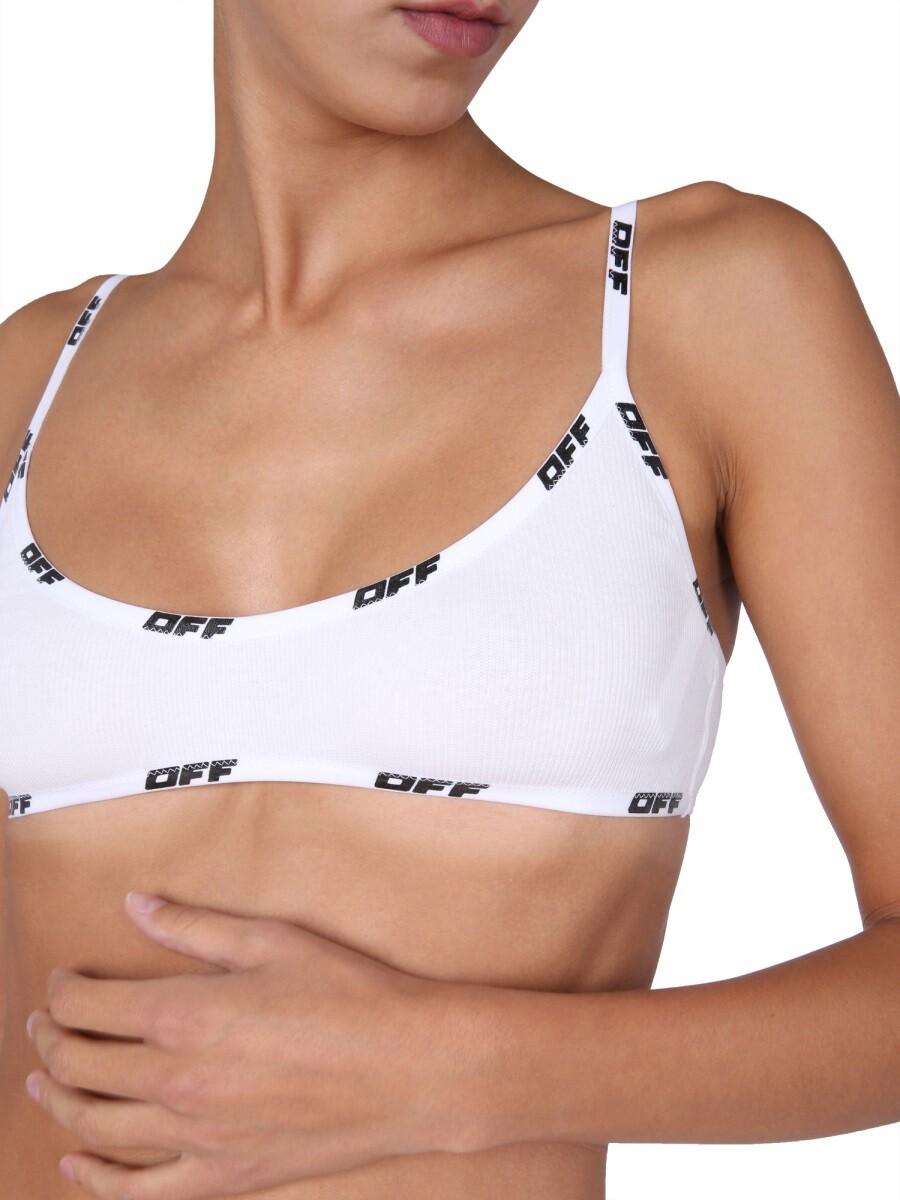 Off-White Bralette With Logo Band S at FORZIERI