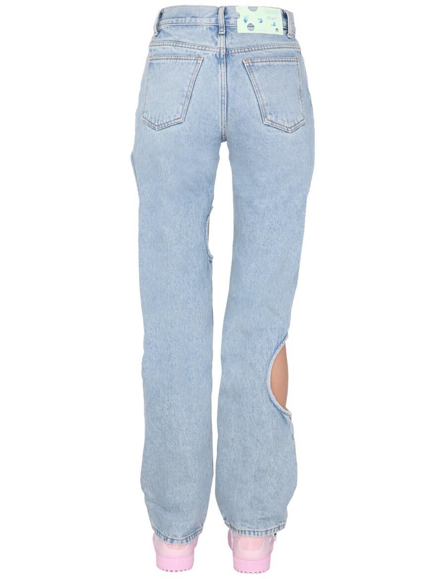 Off-White Hole Baggy Jeans 27 IT at FORZIERI
