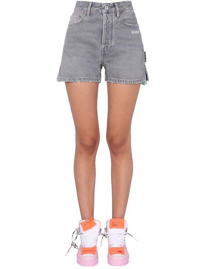 Straight Fit Shorts - Off-White
