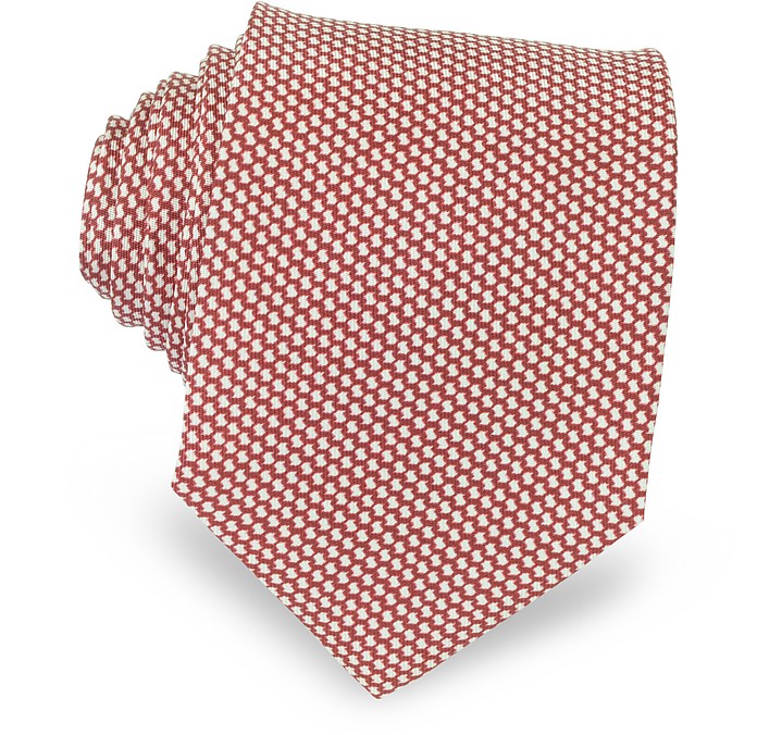 Cravate en Soie Tissée Bicolore - Forzieri