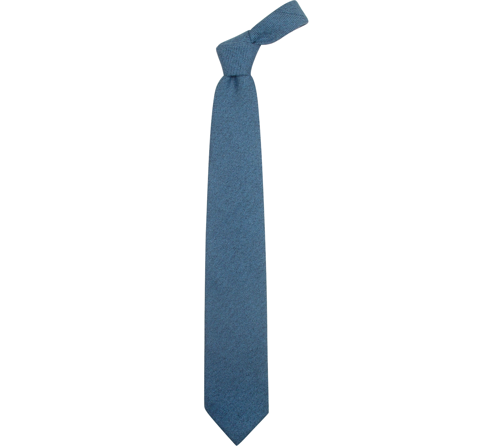 Forzieri Blue/Gray Solid Sky Blue Cashmere Tie at FORZIERI