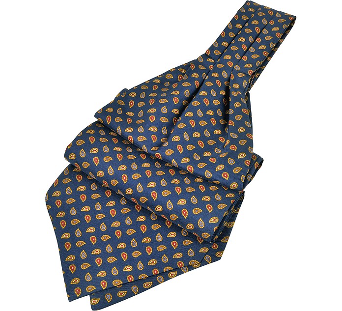 Corbata Ascot de Seda Estampado Paisley - Forzieri