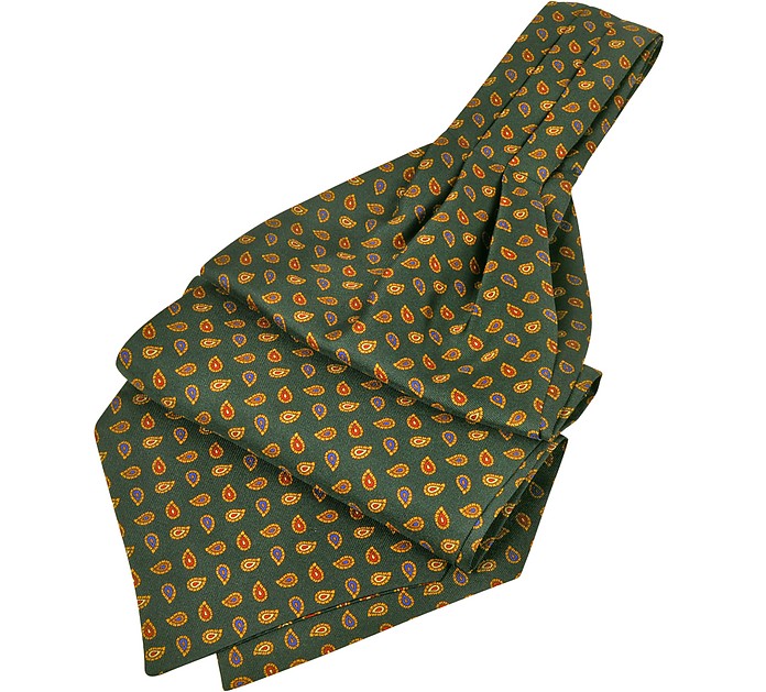 Corbata Ascot de Seda Estampado Paisley - Forzieri