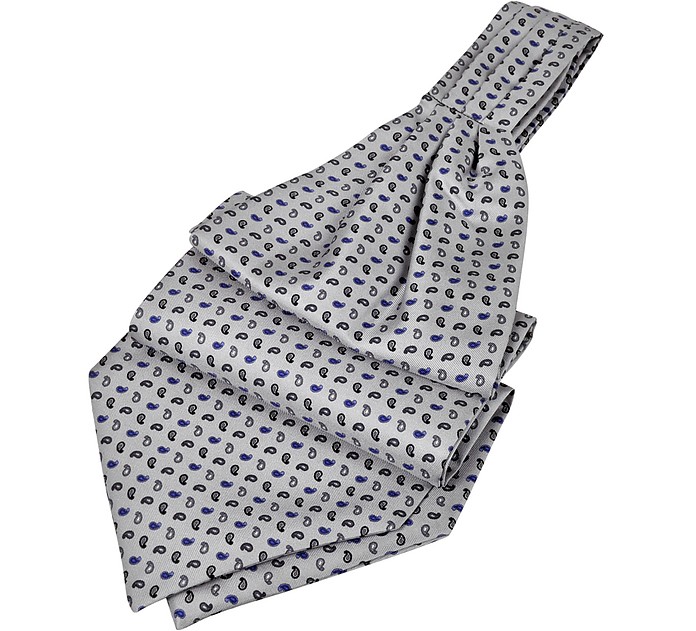 Corbata Ascot de Seda Micro-Paisley - Forzieri