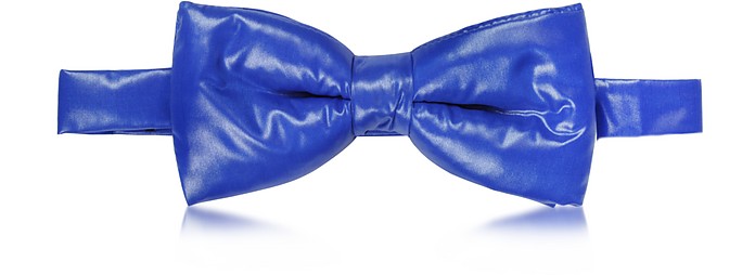 Electric Blue Nylon Puffer Bow Tie - Forzieri