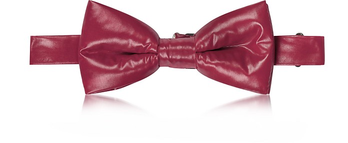 Purple Red Nylon Puffer Bow Tie - Forzieri