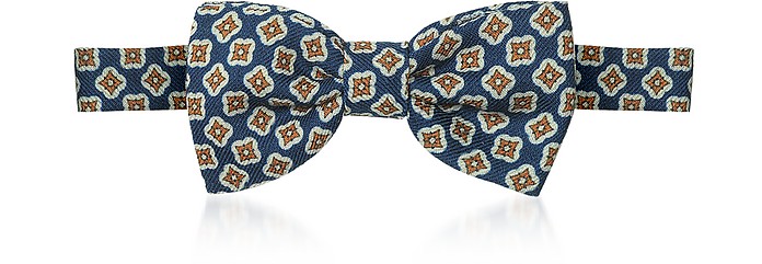 Dark blue Woven Wool  Pre-Tied Bow Tie - Forzieri / tHcBG