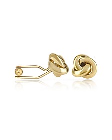 Knot Gold Plated Cuff Links