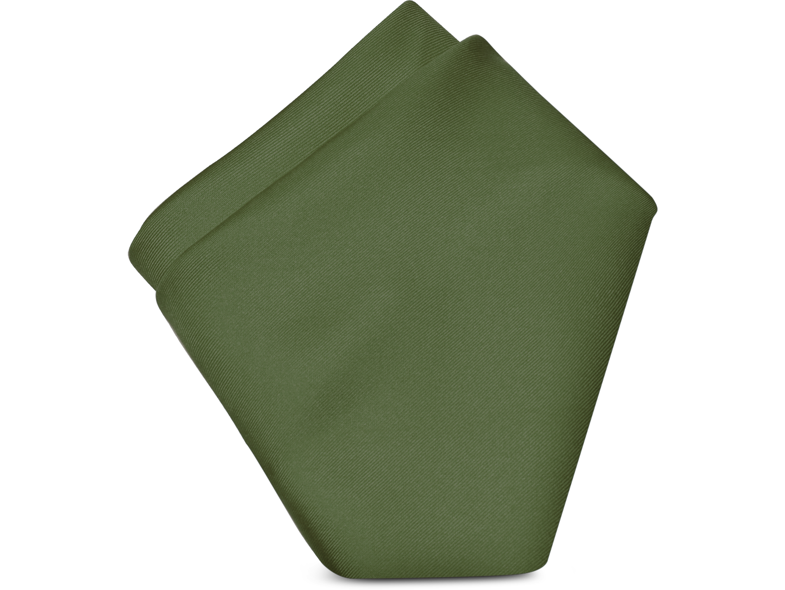 Forzieri Forest Green Solid Silk Pocket Square at FORZIERI Canada