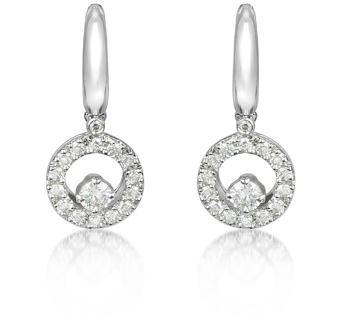 0.7 ctw Diamond 18K Gold Earrings - Incanto Royale