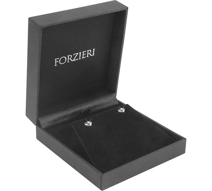 Forzieri 0.055 ct Diamond Heart 18K Gold Earrings at FORZIERI