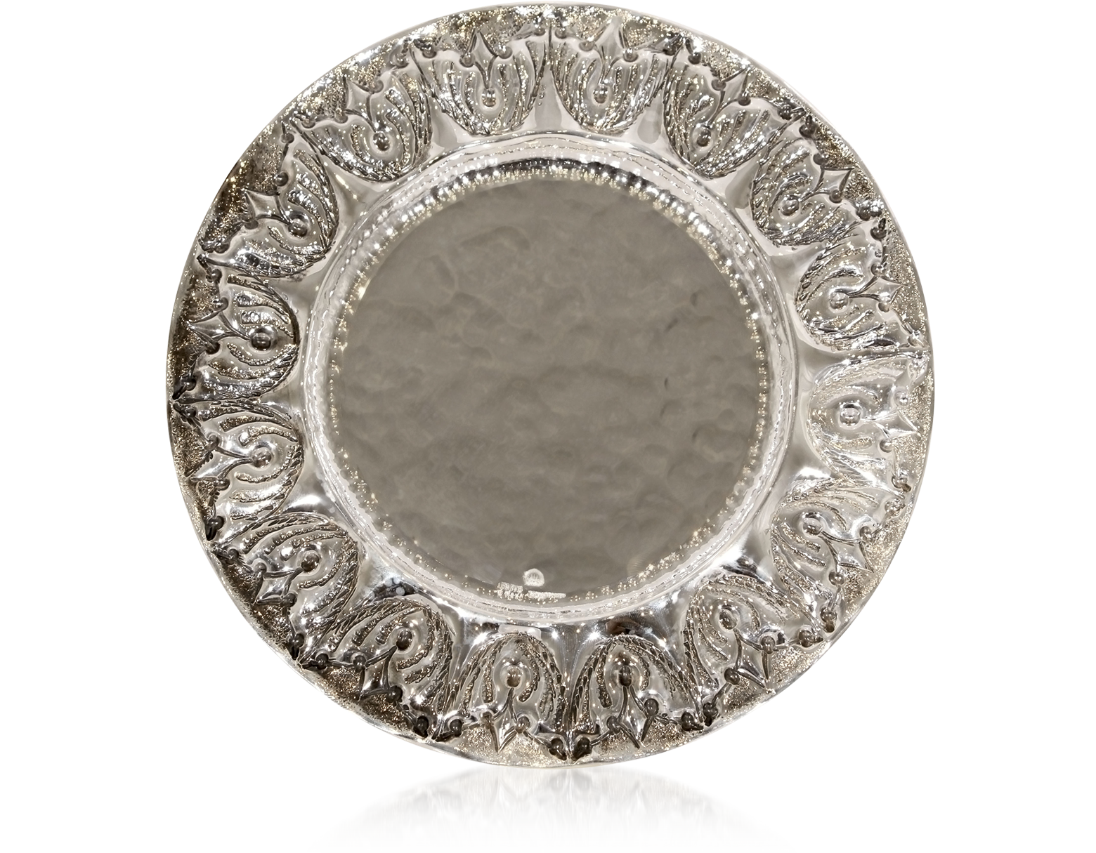 Forzieri Silver Plated Brass Decorative Plate at FORZIERI Canada