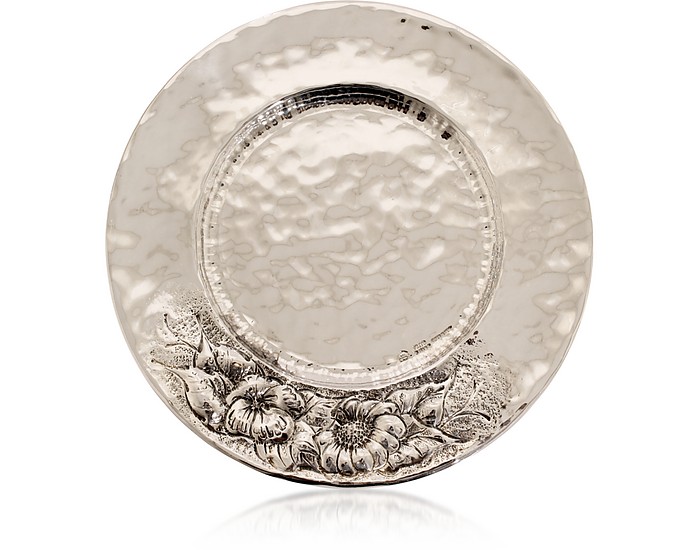 Forzieri Silver Plated Brass Decorative Plate at FORZIERI Canada