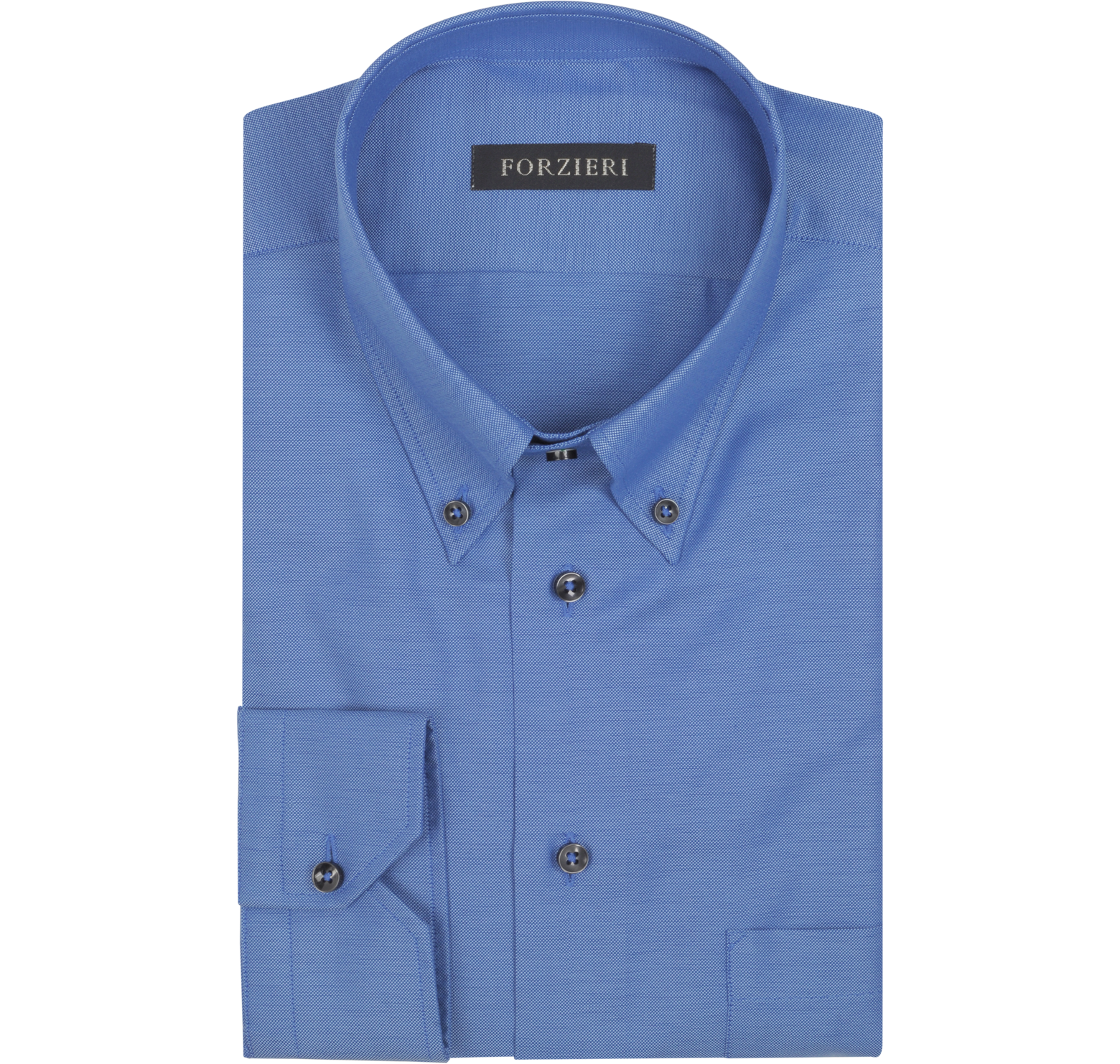 Forzieri Dark Blue Cotton Dress Shirt 16 36 at FORZIERI