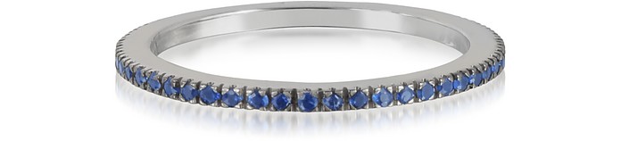Natural Blue Sapphire Eternity Band Ring - Forzieri